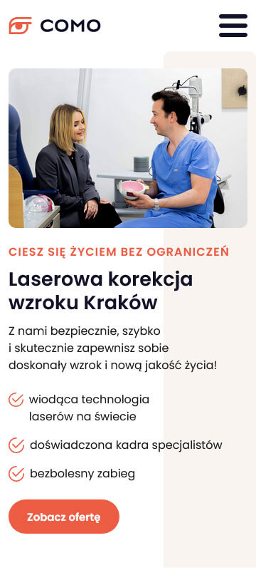 Widok mobilny strony comookulistyka.pl