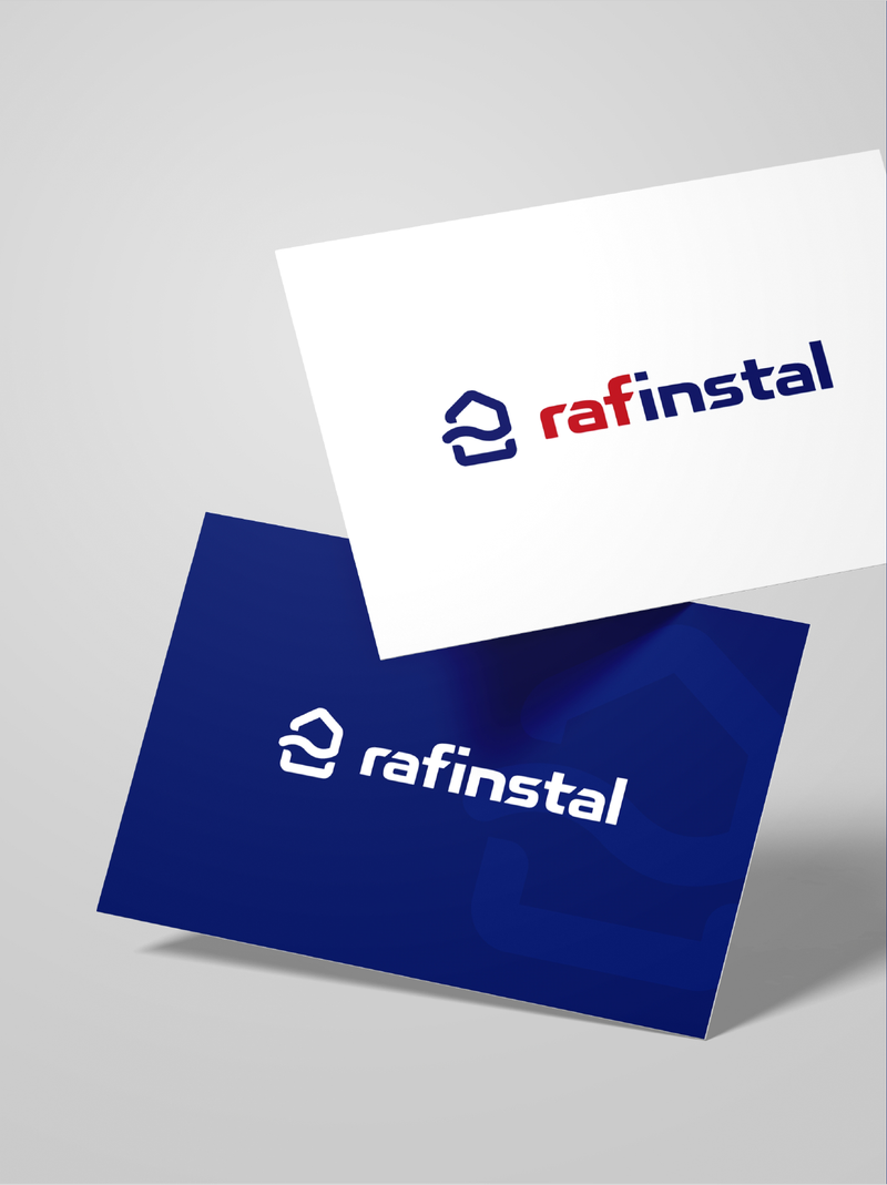 projekt logotypu Rafinstal