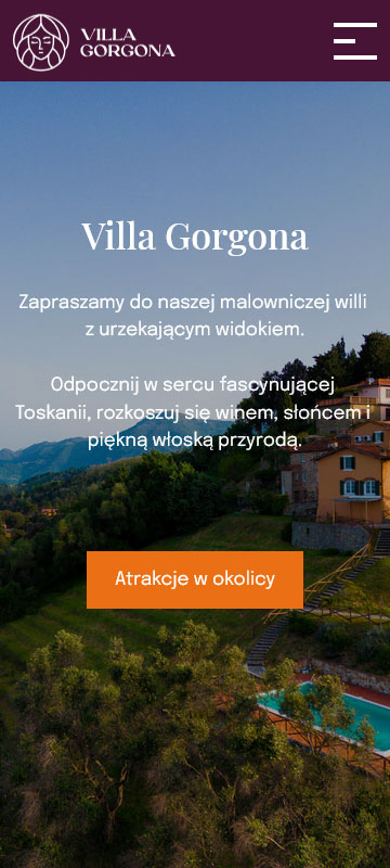 Widok mobilny strony villagorgona.it